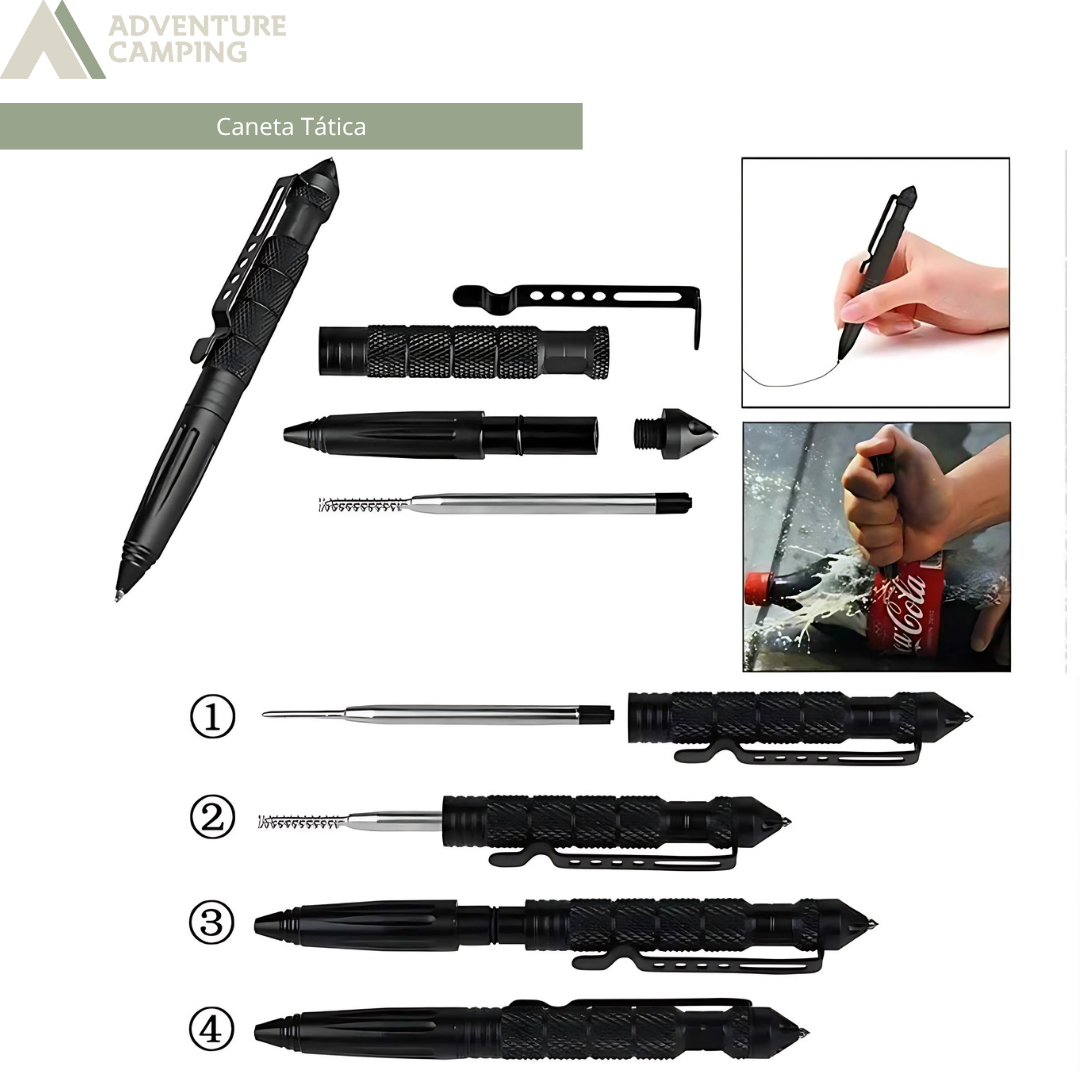 Kit Tático de Sobrevivência c/ 26 Itens