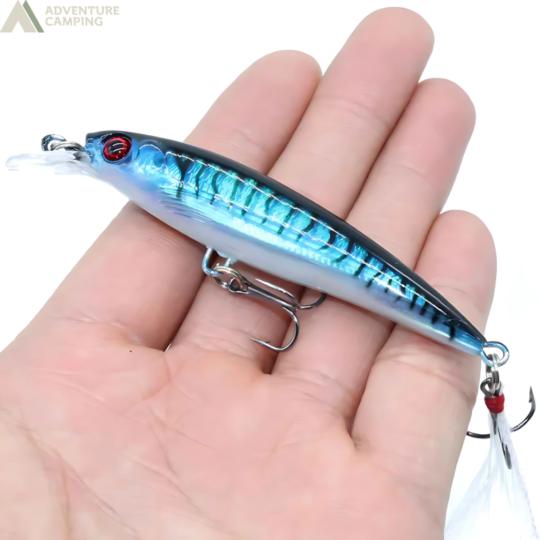 Isca Artificial Meia Água 9cm - Kit com 10