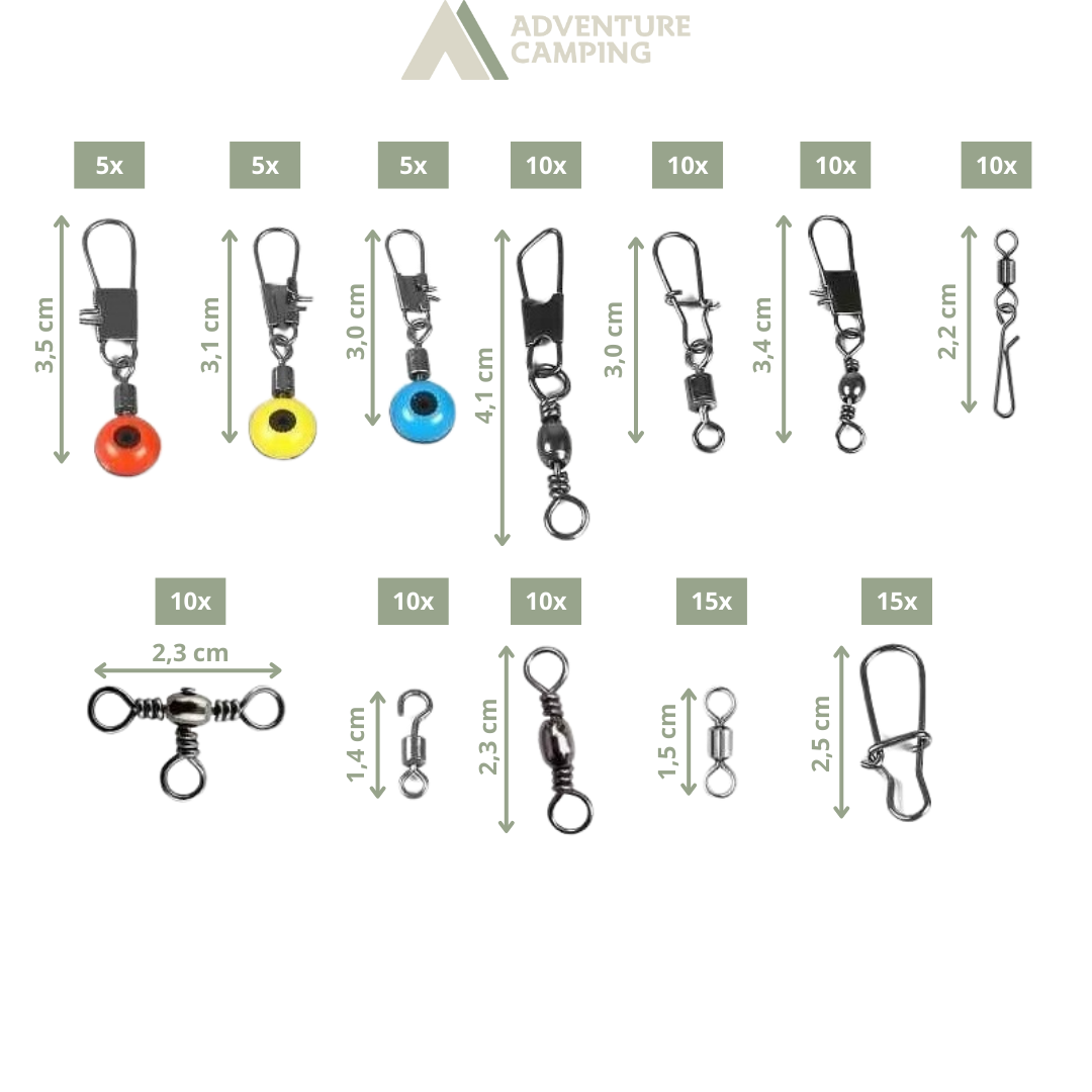 Kit De Conectores Para Pesca - 115 peças