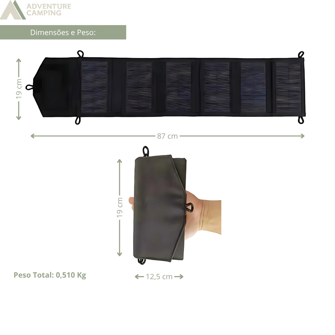 Painel Fotovoltaico Dobrável 600W