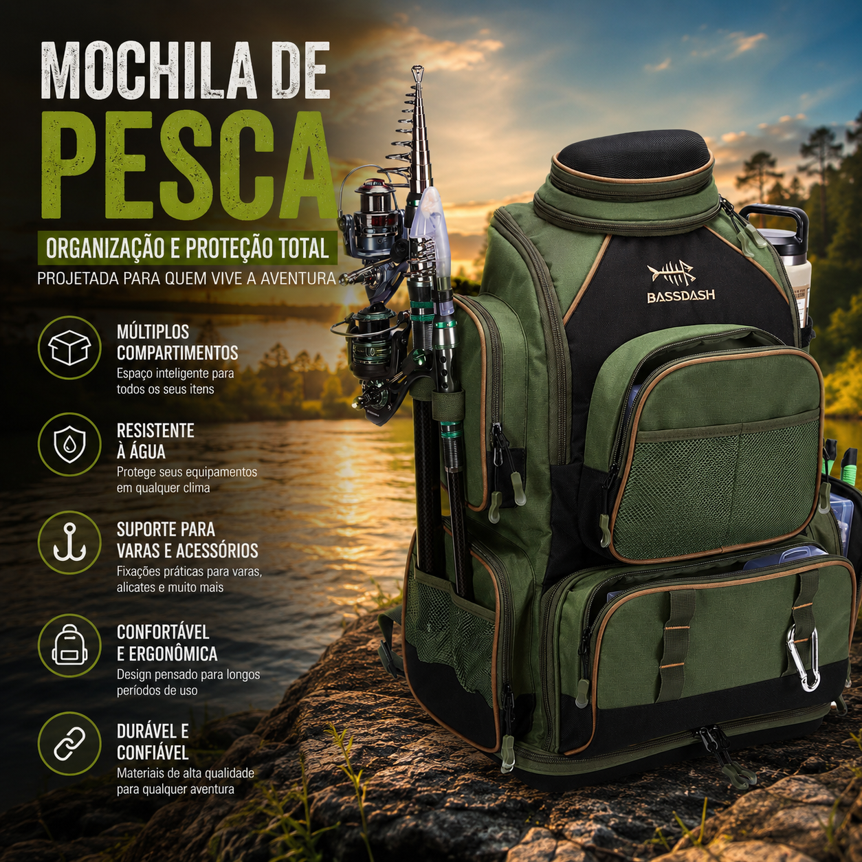 Mochila de Pesca Fisher PRO