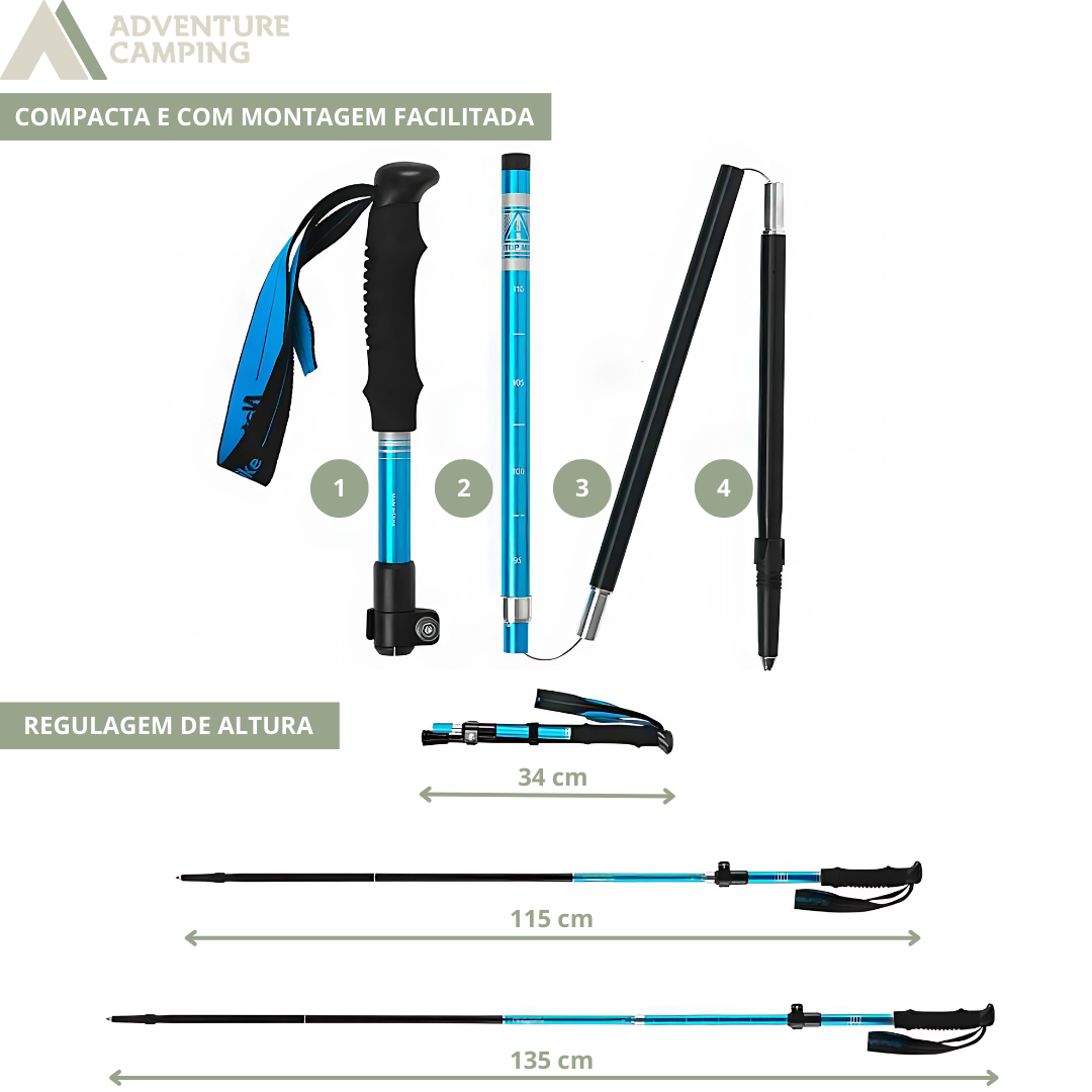 Bastões Walking Stick - Kit 2