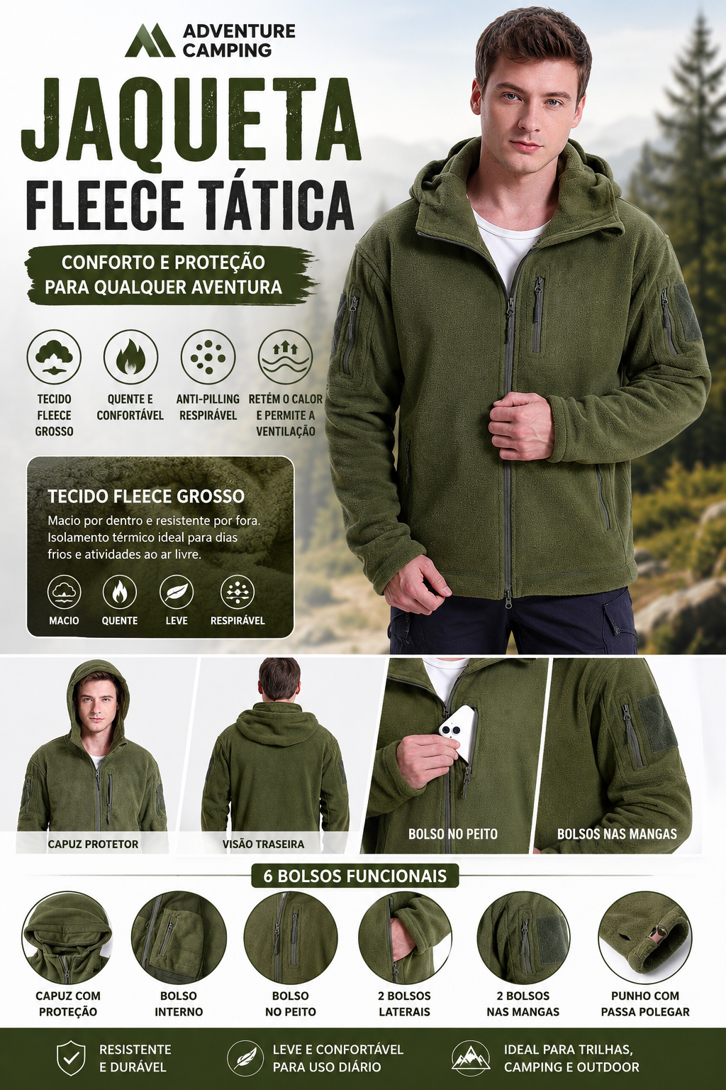 Jaqueta Polar Hunter - Fleece