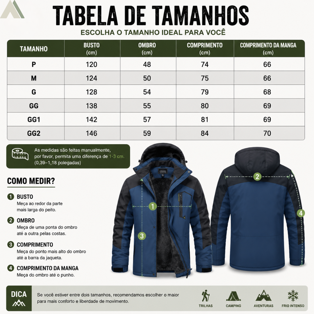 Jaqueta Impermeável Snow (-10°C)