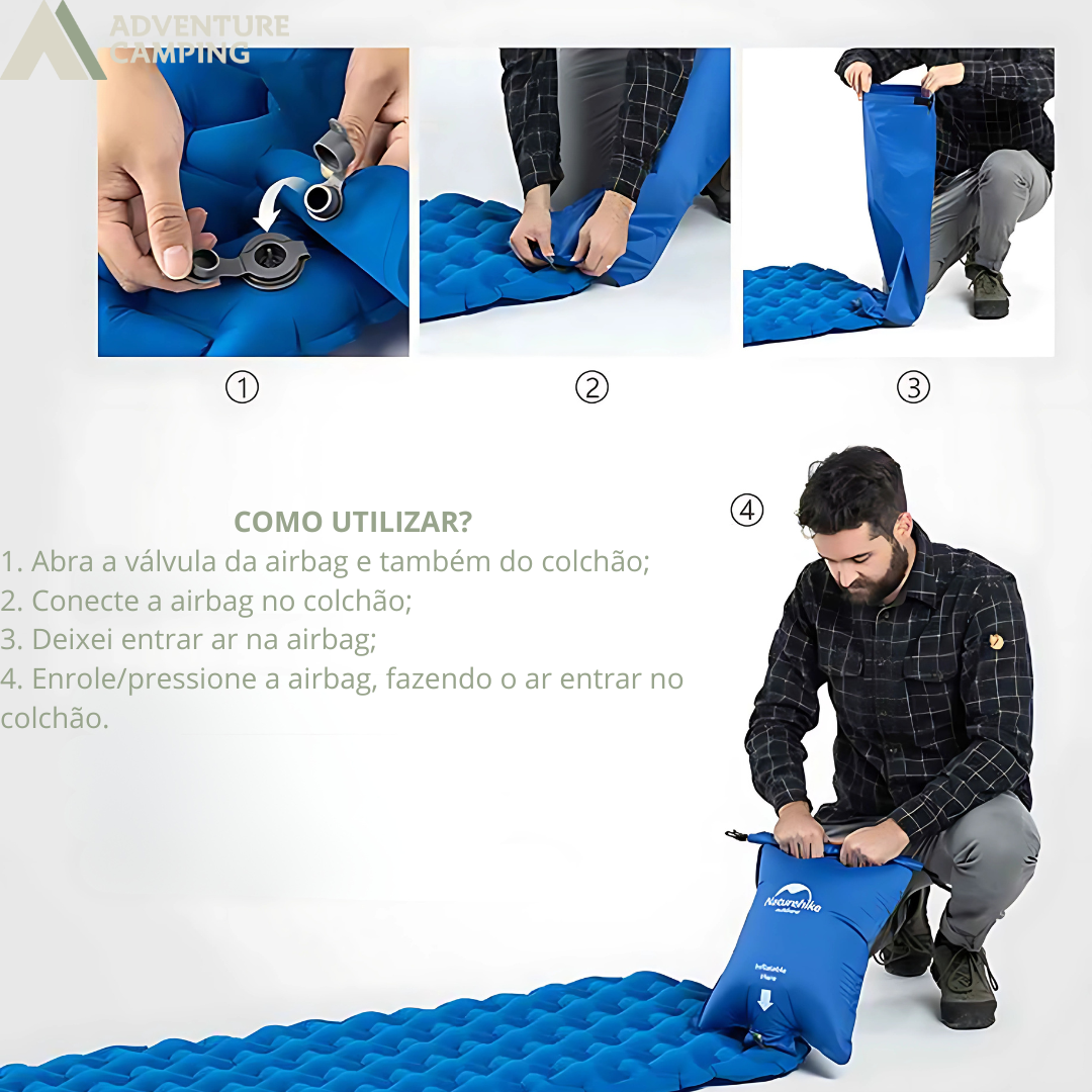 Colchão Inflável Naturehike c/ Airbag